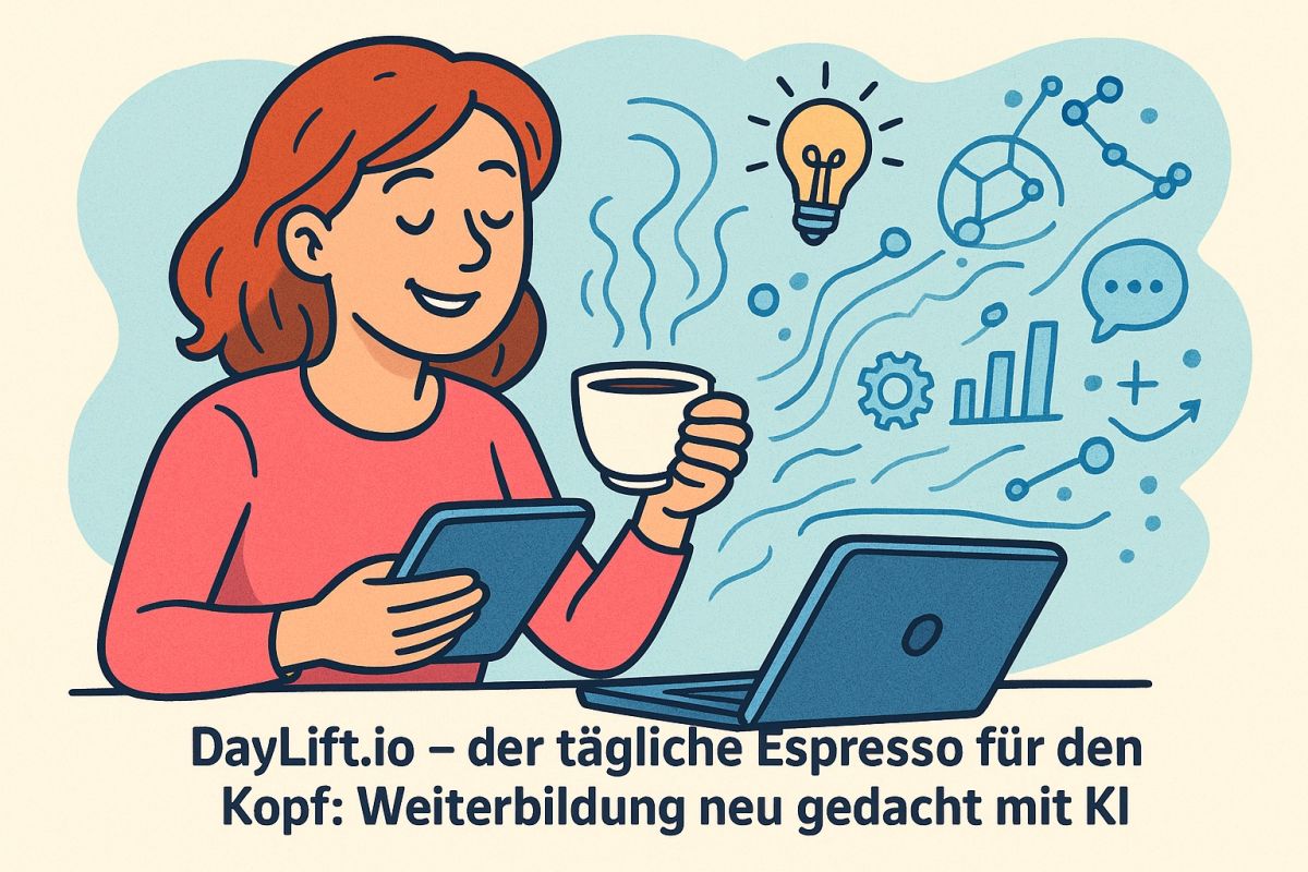 Von der kleinen KI-Spielerei zum neuen Weiterbildungs-Format: DayLift.io erfindet den “Espresso für den Kopf”