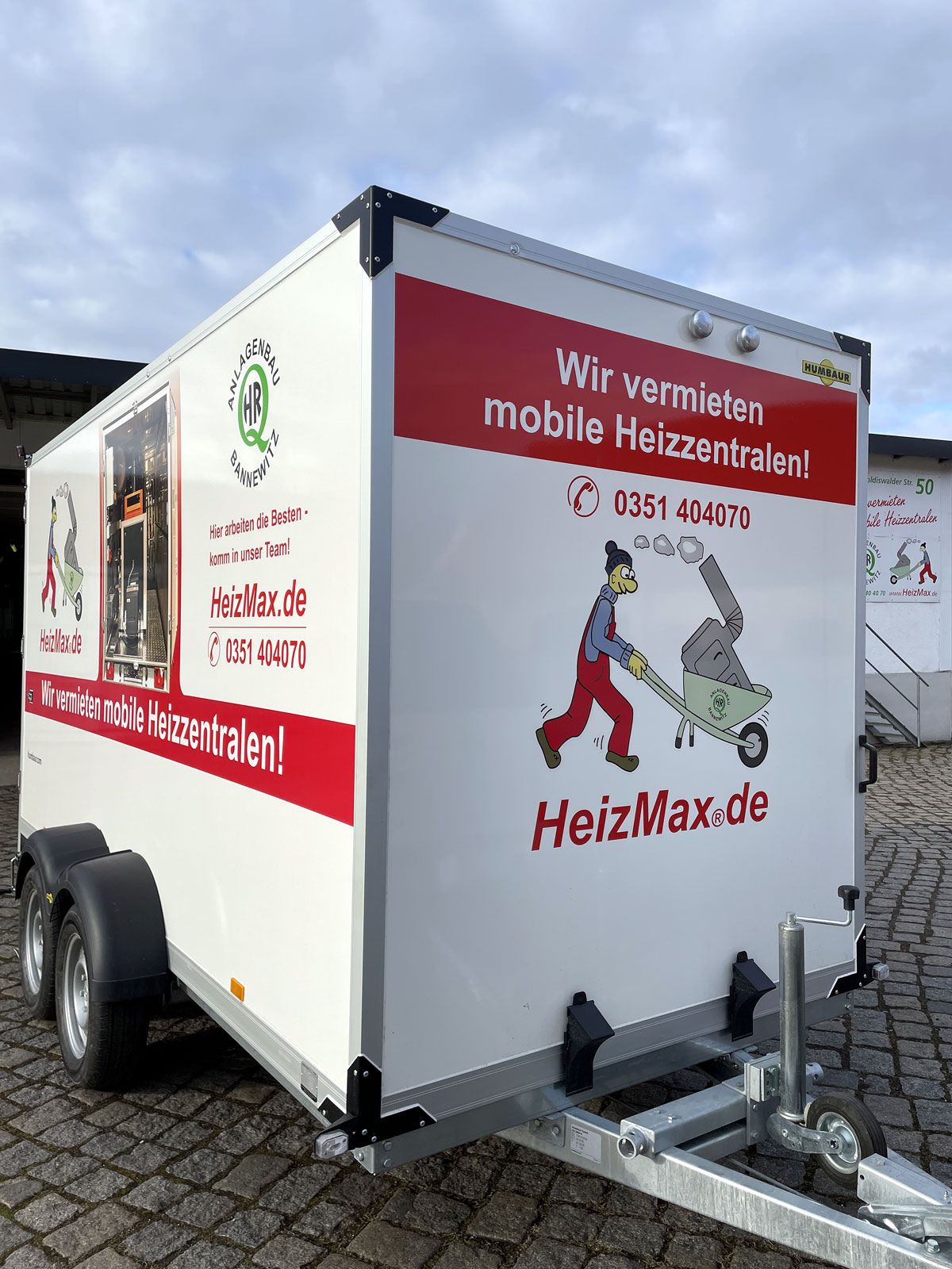 Wärmewende in der Praxis: Heizmax sichert Wärmeversorgung mit mobiler Heiztechnik