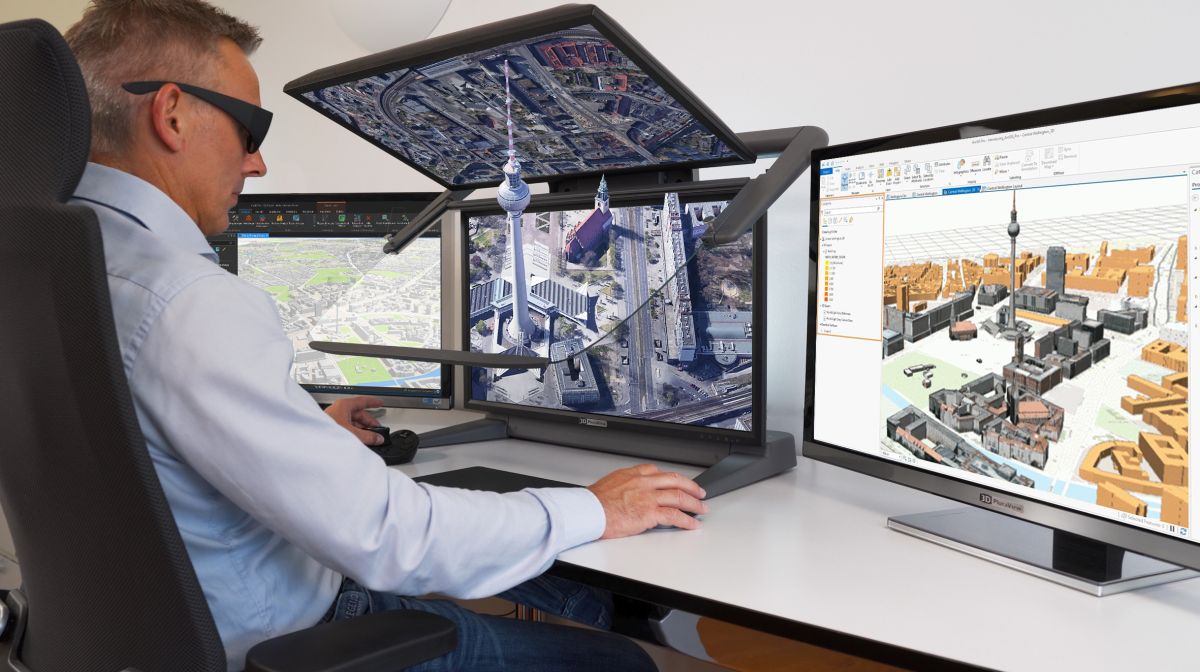 3D PluraView Monitor – von Esri ArcGIS Pro für die 3D-Stereo-Visualisierung zertifiziert