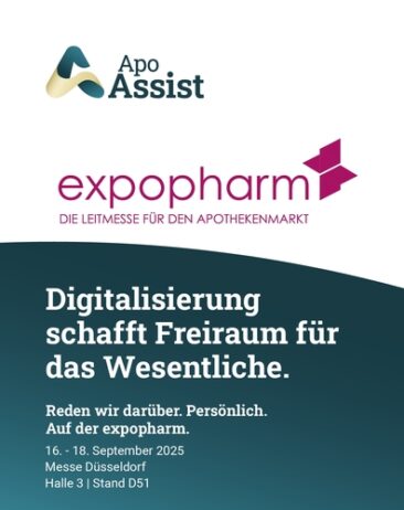ApoAssist auf der expopharm 2025 in Düsseldorf