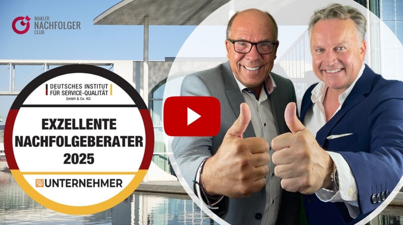 Die besten Nachfolgeberater für Makler und Maklerunternehmen