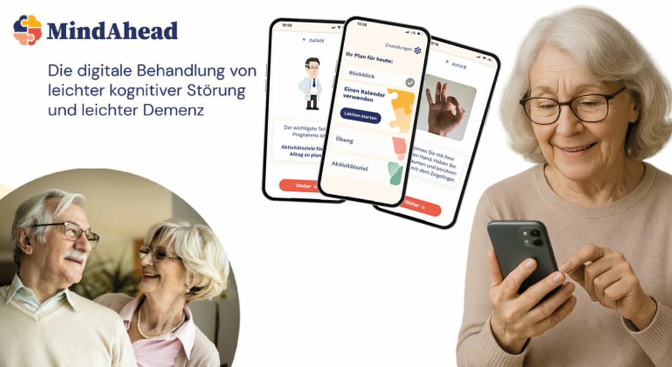 Evidenzbasierte Gedächtnis-App „MindAhead Active“ startet als digitale Hilfe bei beginnender Demenz