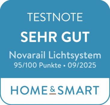 Novarail-Lichtsystem überzeugt im unabhängigen Test: “Sehr gut” mit 95 Punkten