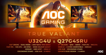 AGON by AOC präsentiert die Monitore Q27G4SRU und U32G4U
