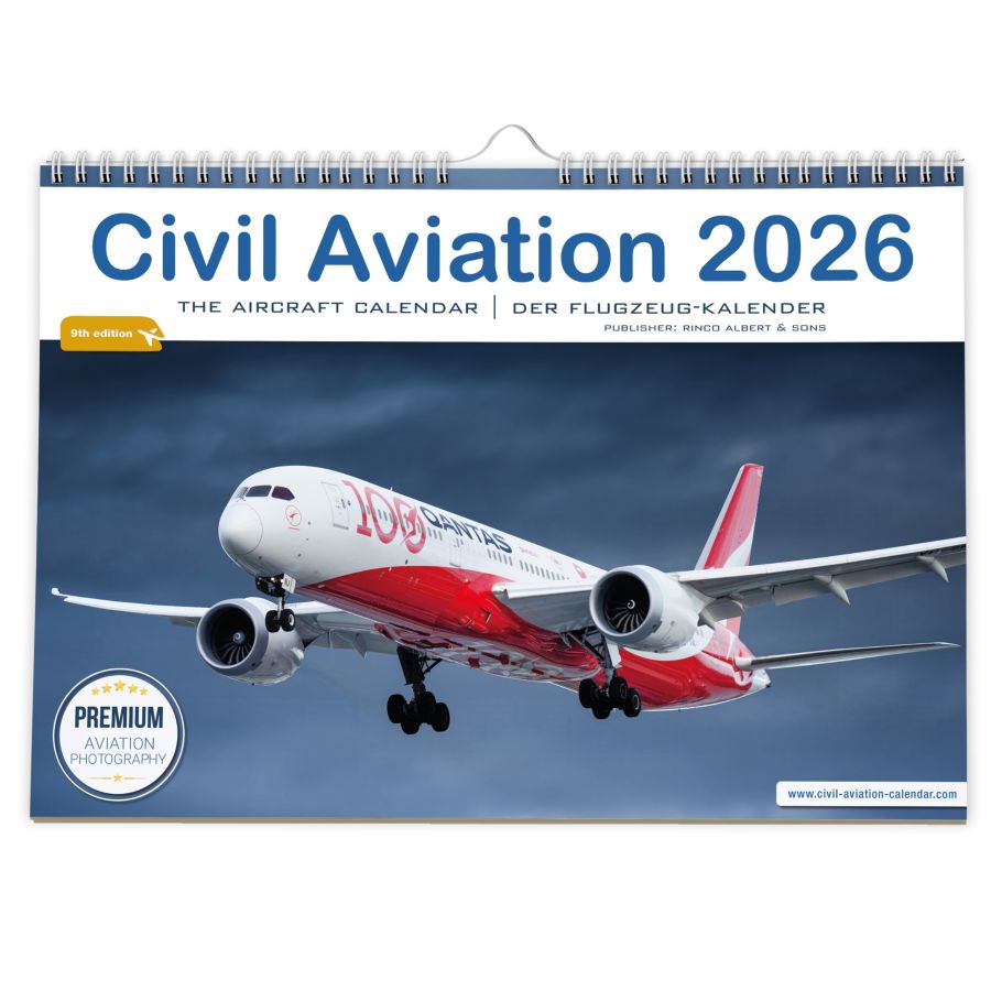 Civil Aviation Kalender 2026 – der internationale Premium Flugzeugkalender für echte Luftfahrtfans