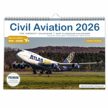 Flugzeugkalender 2026 Sonderausgabe “Flughafen Nürnberg” – Wandkalender mit einzigartigen Flugzeugfotos