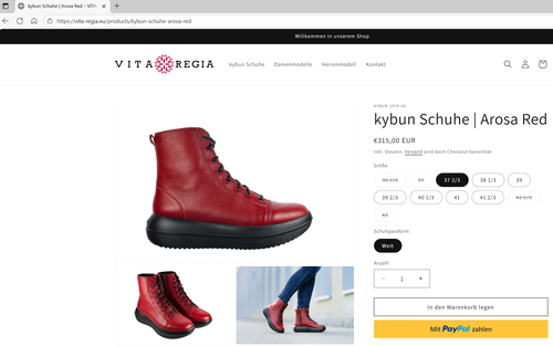kybun Schuhe online kaufen im neuen VITA REGIA Shop