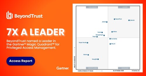 Leader im Gartner® Magic Quadrant™ for PAM 2025