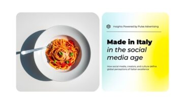 “Made in Italy: Deutsche entdecken italienische Marken auf Social Media vor allem im Bereich Food & Beverage