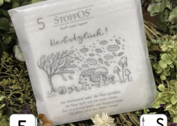 Schnupfenzeit nachhaltig meistern: “StoffOS” bringt Stoff statt Papier in die Herbsttaschen