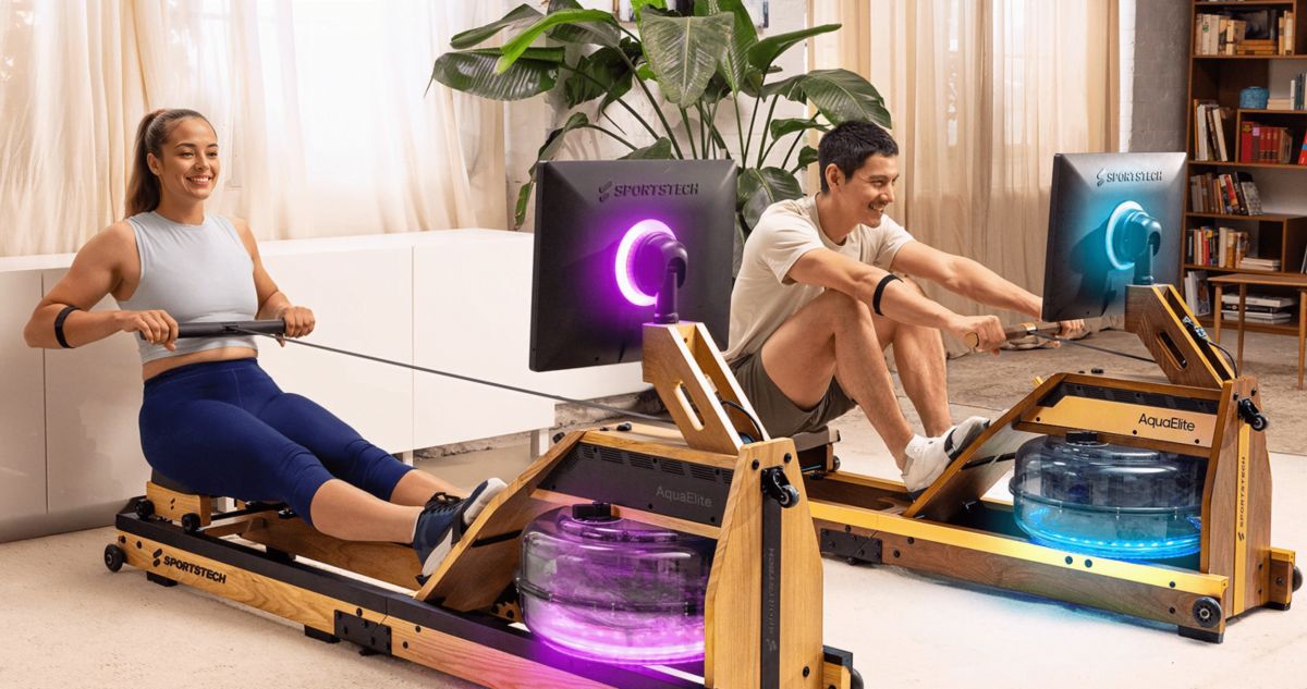 Sportstech launcht das Premium-Wasserrudergerät “AquaElite” – Design trifft Hightech