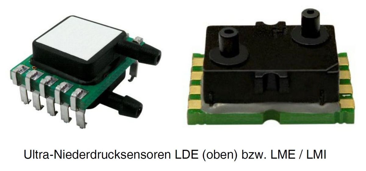 Ultra-Niedrigdrucksensoren ab 0 .. 25 Pa