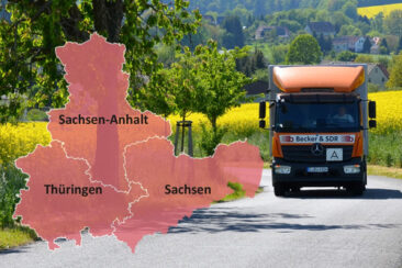 Aktenvernichtung in Sachsen, Sachsen-Anhalt und Thüringen