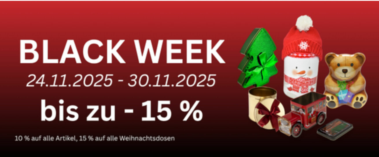 Black Week bei ADV PAX – bis zu 15% Rabatt auf Dosen sichern