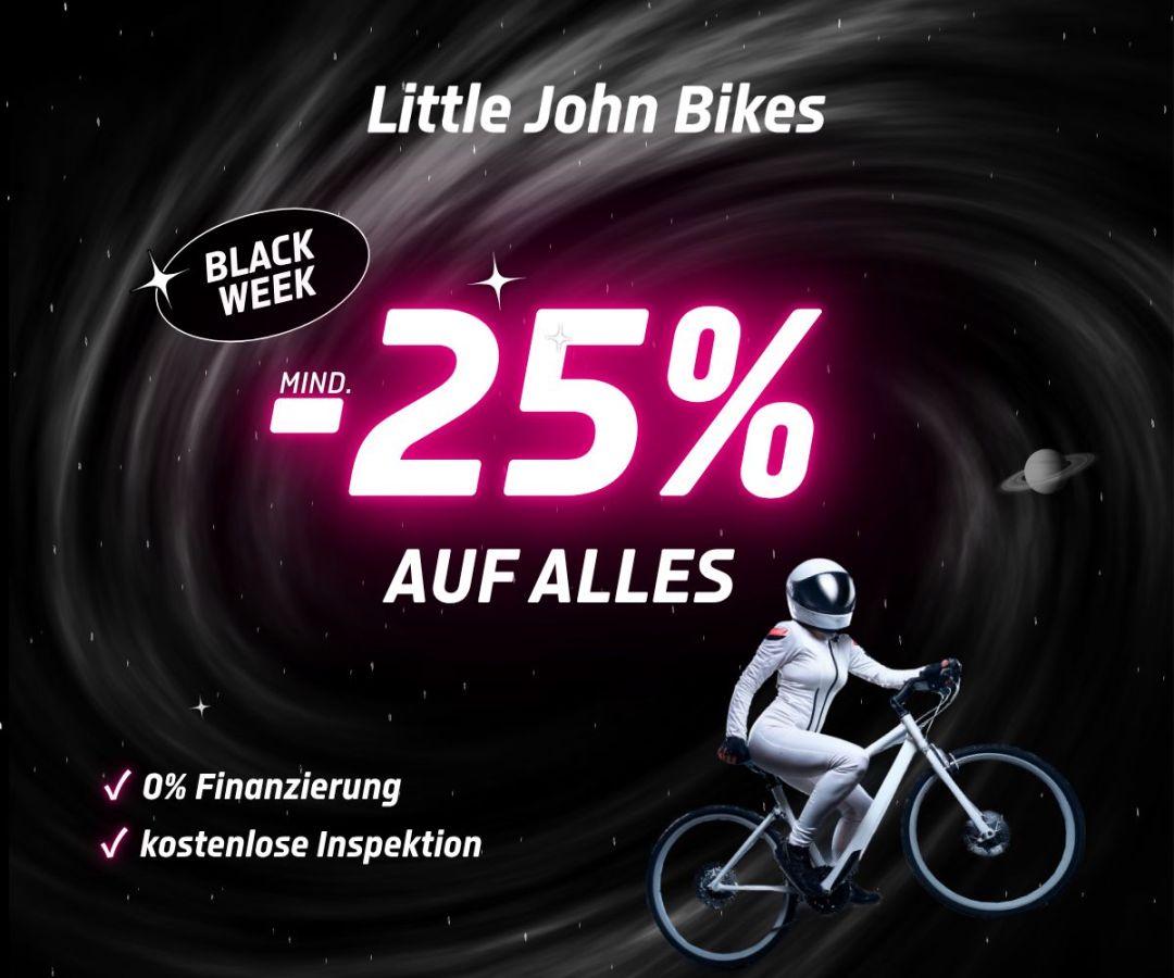 Black Week bei Little John Bikes: Mega-Deals treffen auf meisterlichen Fahrrad und E-Bike Werkstatt-Service
