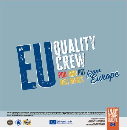 DIE ITALIENISCHEN WURSTWAREN DER QUALITY CREW IM RAMPENLICHT IN MÜNCHEN