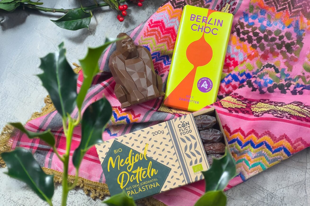 Die zehn fairsten Geschenkideen Berlins – Faire Weihnachten in der Markthalle Neun und online