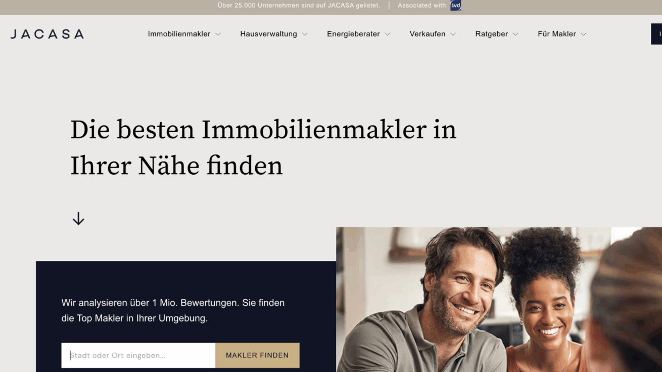 Jacasa GmbH | Die führende Immobilienplattform
