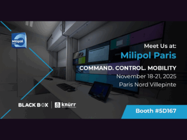 Knürr und Black Box präsentieren Weltpremiere Integrated Mobile Command & Control Centers auf der Milipol 2025