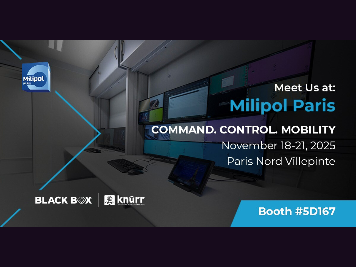Knürr und Black Box präsentieren Weltpremiere Integrated Mobile Command & Control Centers auf der Milipol 2025