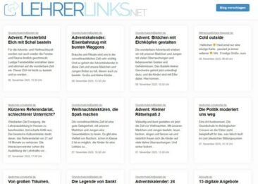 Lehrerlinks.net im neuen Design – moderner und übersichtlicher