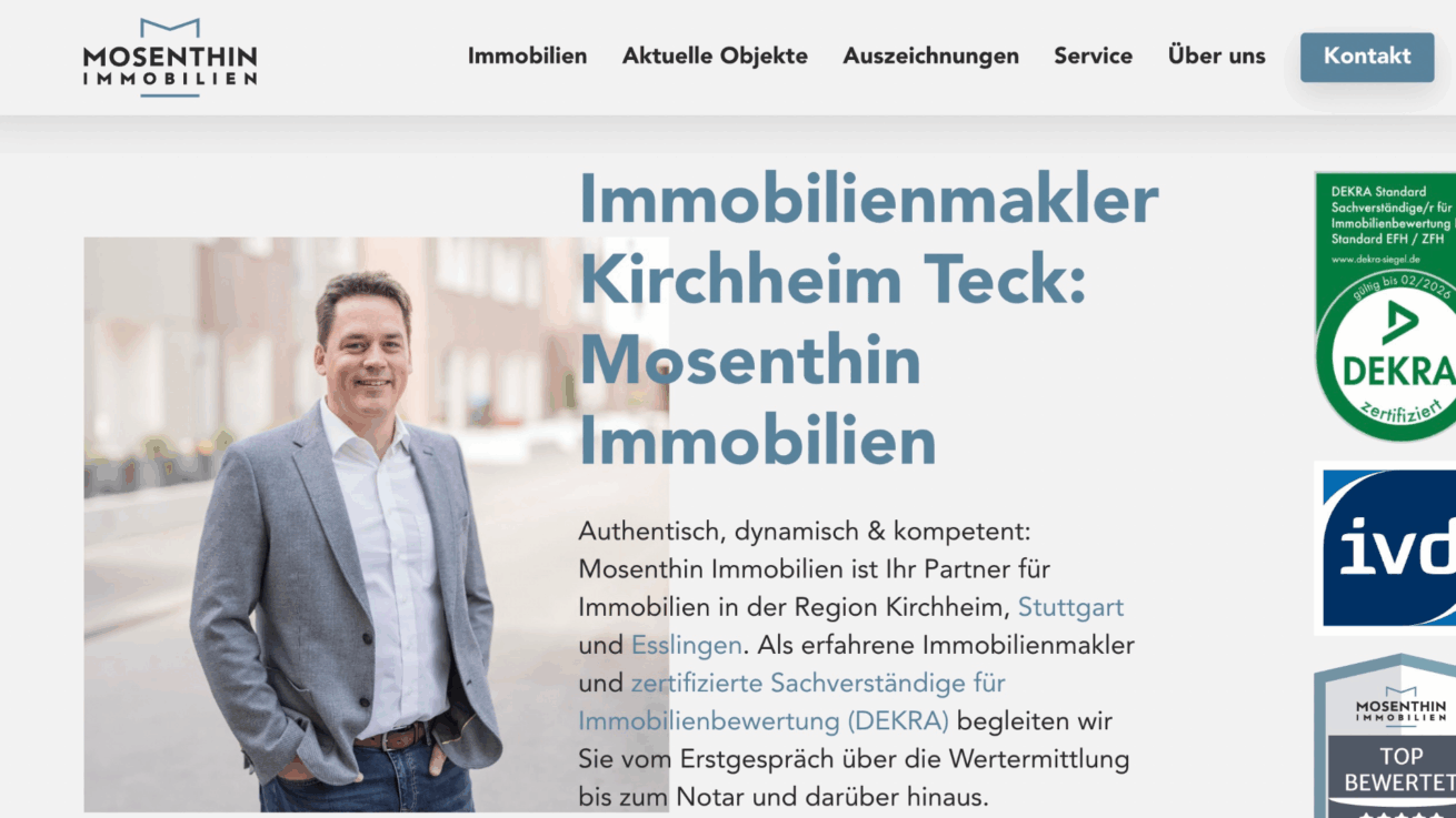 Mosenthin Immobilien – Immobilienmakler Kirchheim unter Teck