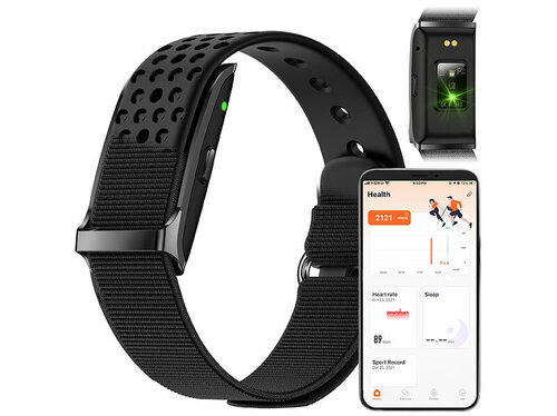 newgen medicals Smartes Fitnesstracker-Armband mit App