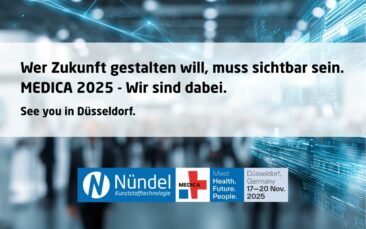 Nündel Kunststofftechnologie auf der MEDICA 2025: Neue Impulse für Pharma, Biotech und Food-Tech