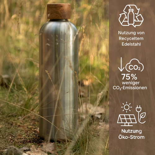 TRENDY AND NEW bringt Thermosflasche aus recyceltem Stahl