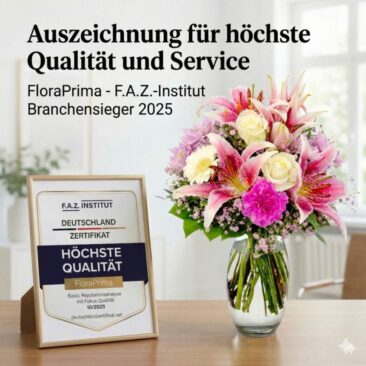 Auszeichnung für FloraPrima: Branchensieger „Höchste Qualität 2025“ des F.A.Z.-Instituts