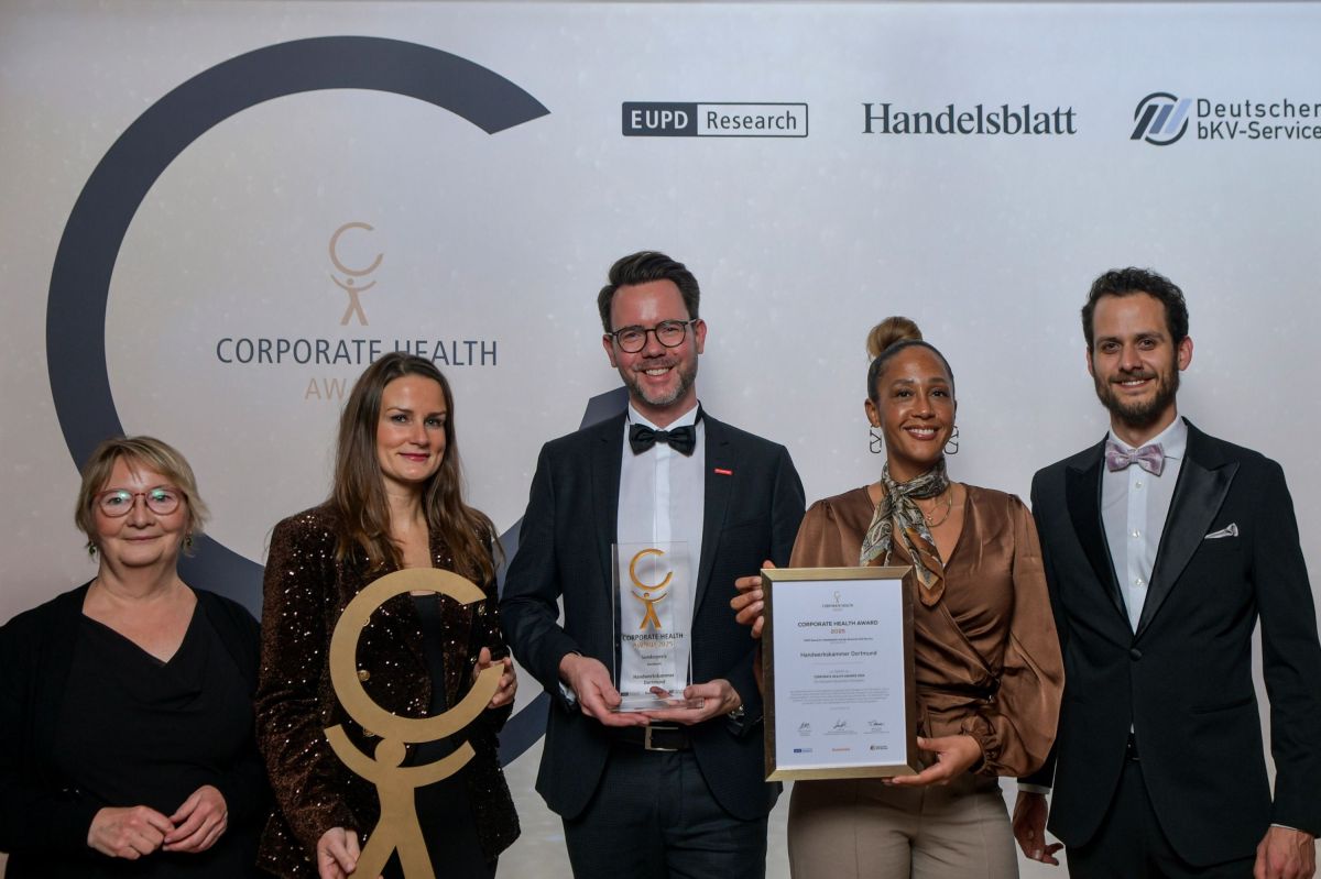 Corporate Health Award: Handwerkskammer Dortmund erhält Sonderpreis für exzellentes Gesundheitsmanagement