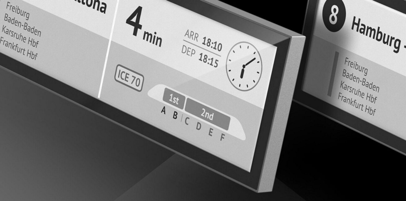 digitalSIGNAGE.de präsentiert E-Paper-Signboards für den ÖPNV
