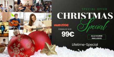 Emusika Academy verlängert Weihnachts-Special: Lebenslange Gitarren-Mitgliedschaft für nur einmalig 99 EUR