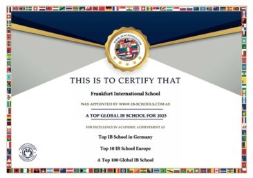 Frankfurt International School ist Top IB Schule 2025