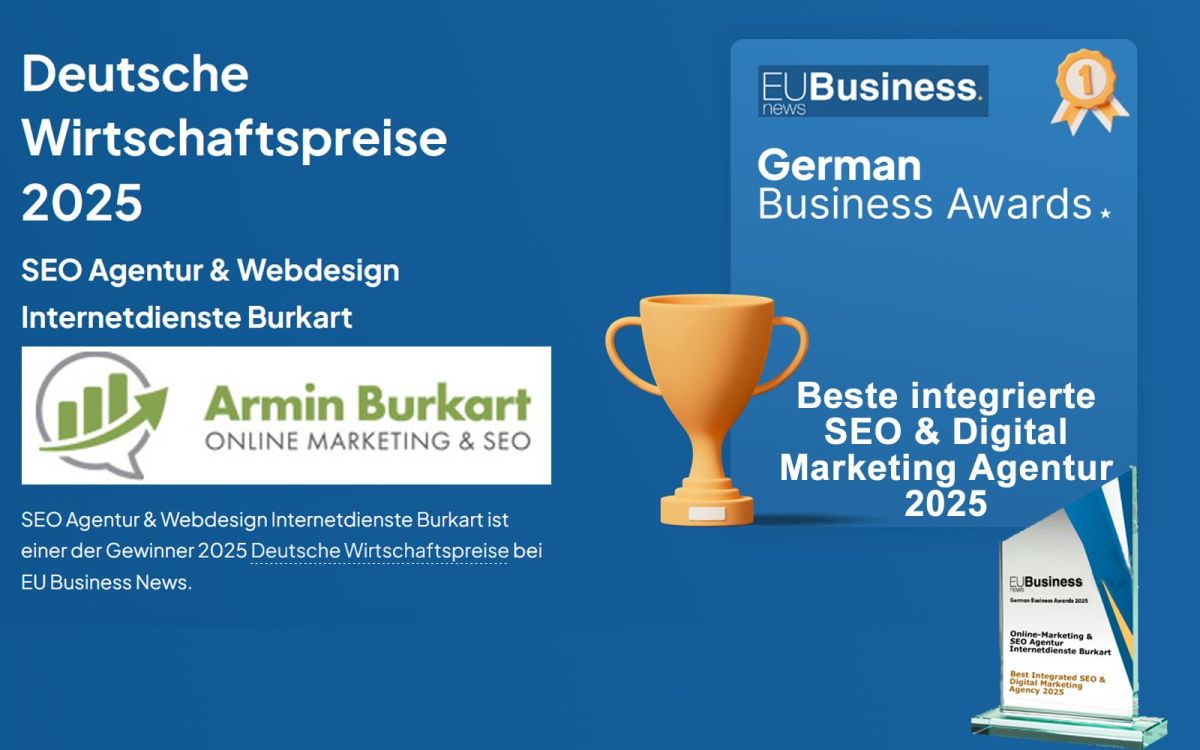 German Business Awards (EU BUSSINES NEWS) – Beste integrierte SEO & Digital Marketing Agentur 2025