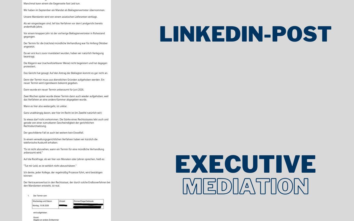 Justiz am Limit: Warum Wirtschaftsmediation für Unternehmen die strategisch bessere Wahl ist