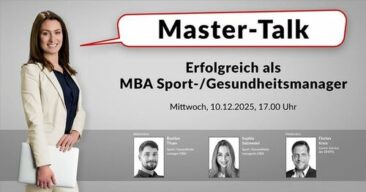 Master-Talk: erfolgreich als MBA Sport-/Gesundheitsmanager
