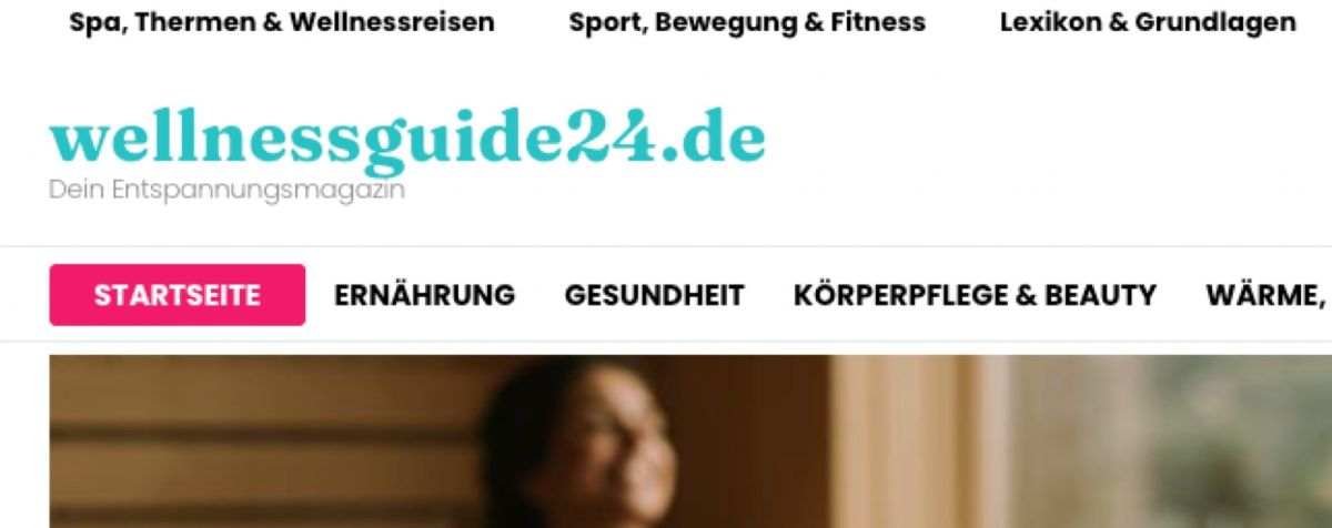 Neues Entspannungsmagazin online: wellnessguide24.de startete im Dezember