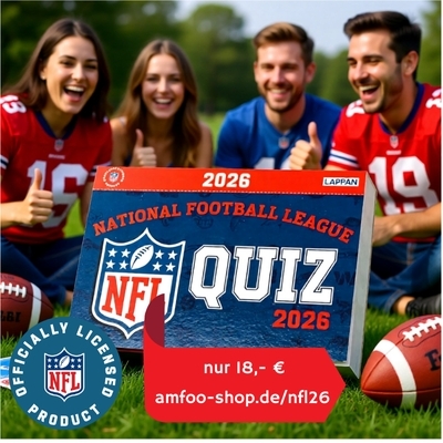 NFL Quizkalender 2026: Genieße mit Doppelter Quiz-Power die NFL Saison