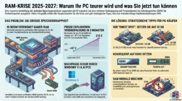 RAM-Preise steigen stark: PC Zauberer erklärt Hintergründe der aktuellen Speicherkrise