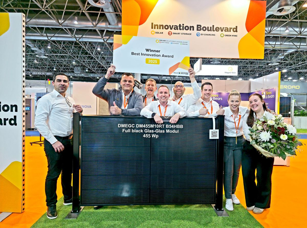 Wagner Solar gewinnt Best Innovation Award auf der Solar Solutions