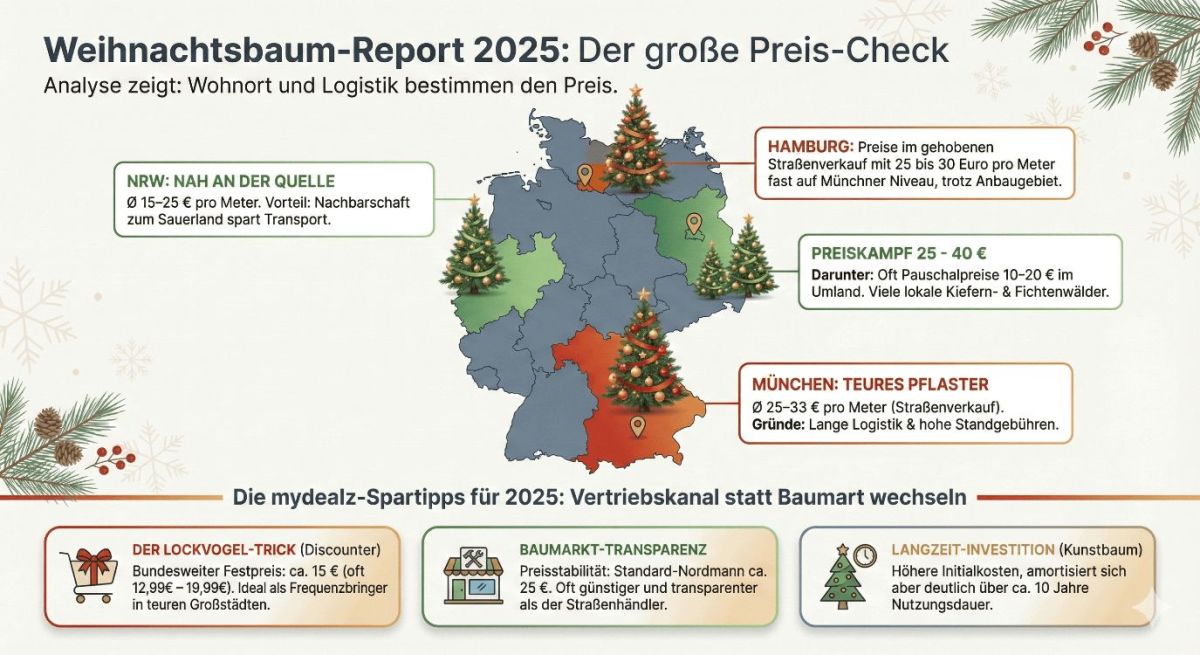 Weihnachtsbaum Index 2025: Wo du günstig kaufst und warum