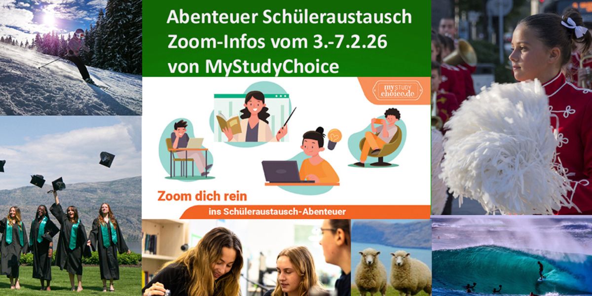 Abenteuer Schüleraustausch Nordamerika und Down Under: Zoom-Veranstaltungen zum Auslandsjahr