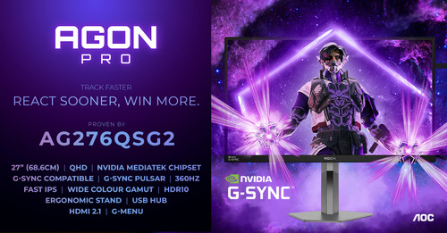 AGON by AOC und NVIDIA® G-SYNC® Pulsar setzen neue Maßstäbe