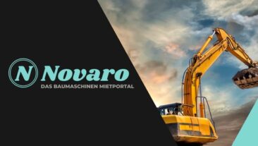Baumaschinen & Bautechnik mieten: Novaro setzt auf digitale Lösungen und persönliche Beratung