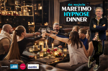 Das „Maretimo Hypnose-Dinner“ feiert Premiere in Augsburg & München.