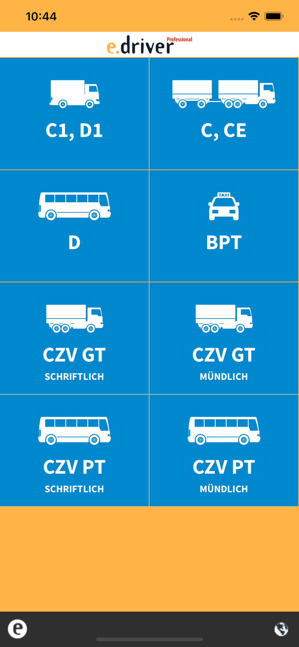 e.driver Professional – CZV Prüfung
