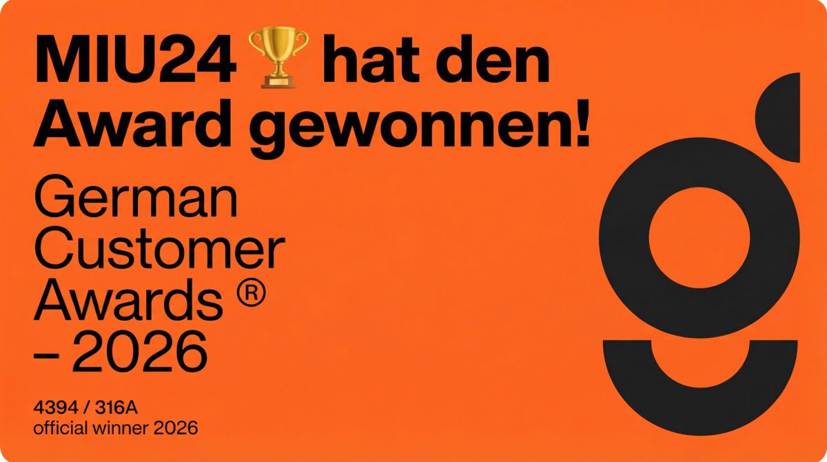 German Customer Awards 2026: MiU24 BusinessBaumarkt zählt zu Deutschlands besten im Kundenservice