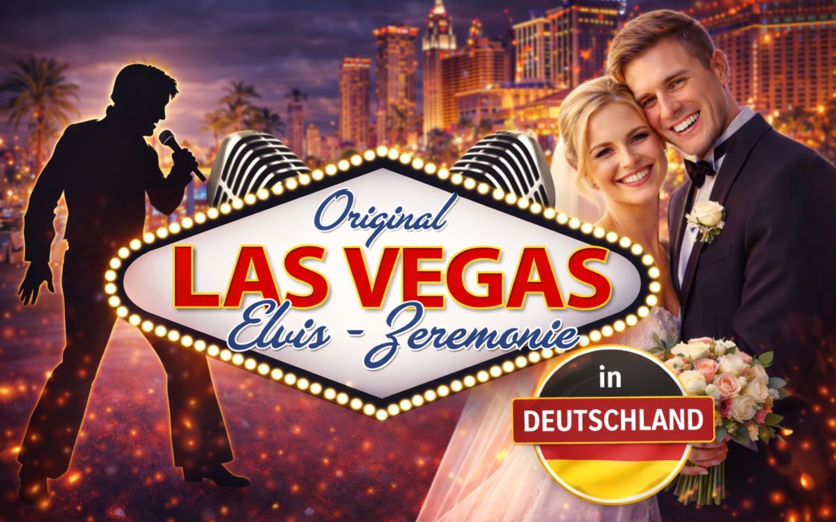 Heiraten mit Elvis in Deutschland: King Eddy inszeniert Original Vegas Weddings & Gelübdeerneuerungen