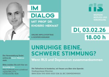 Online-Vortragsveranstaltung zu RLS und Depressionen